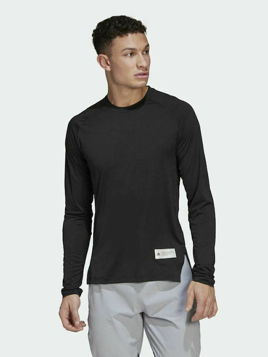 Adidas Men's Athletic Long Sleeve Blouse Black