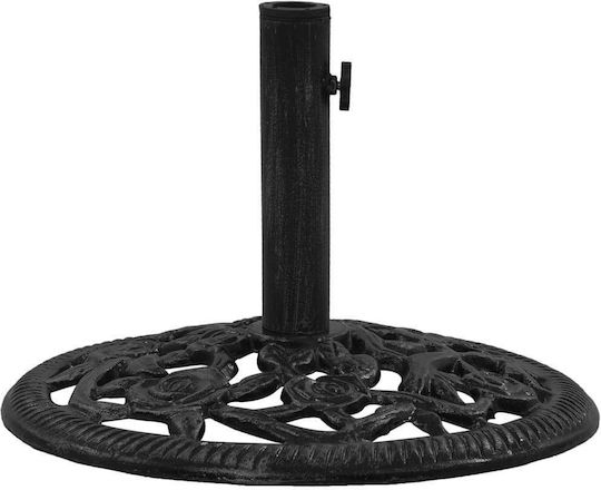 vidaXL Schirmständer aus Gusseisen Black / Cast iron 48x48x33cm
