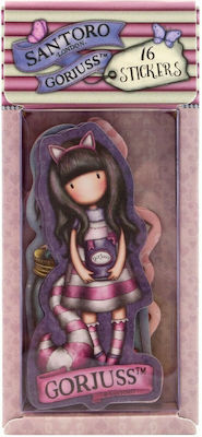 Santoro Autocolante Cheshire Cat pentru Copii 3++ Ani (Diverse modele) 1 buc