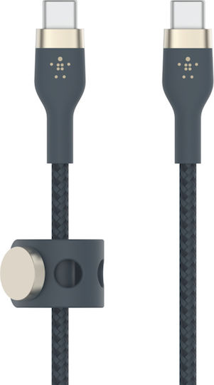 Belkin BoostCharge Pro Flex Geflochten USB 2.0 Kabel USB-C männlich - USB-C 60W Blau 1m (CAB011bt1MBL)