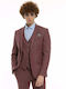 Men's Suit Jacket Magenta
