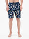 Men's Swimwear Bermuda Navy Blue with Patterns