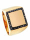 Oxette Optimism Ring with Zircon Gold Plated