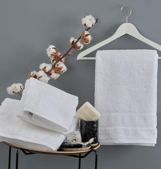 Blanc de Blanc Hotel Face Towel 100x50 cm 600gsm White