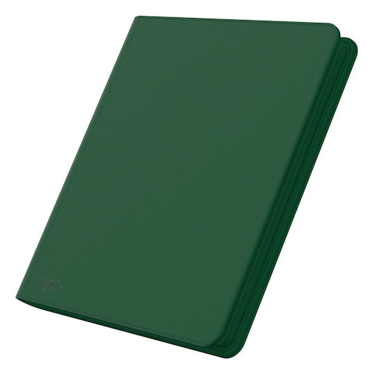 Ultimate Guard 12-Pocket Zipfolio (Quadrow) Pro- - XenoSkin Binder 12-Pocket Standard Size Green UGD010469