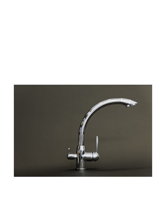 GM Rubinetterie Hydroblu IT 1 Tall Counter Silver