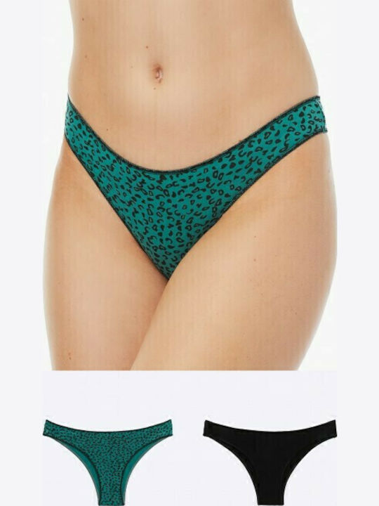 Minerva Fimelle Γυναικεία Brazil 2Pack Green/Black