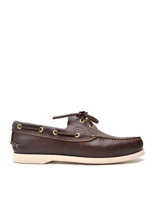 Dallas Δερμάτινα Ανδρικά Boat Shoes Coffee
