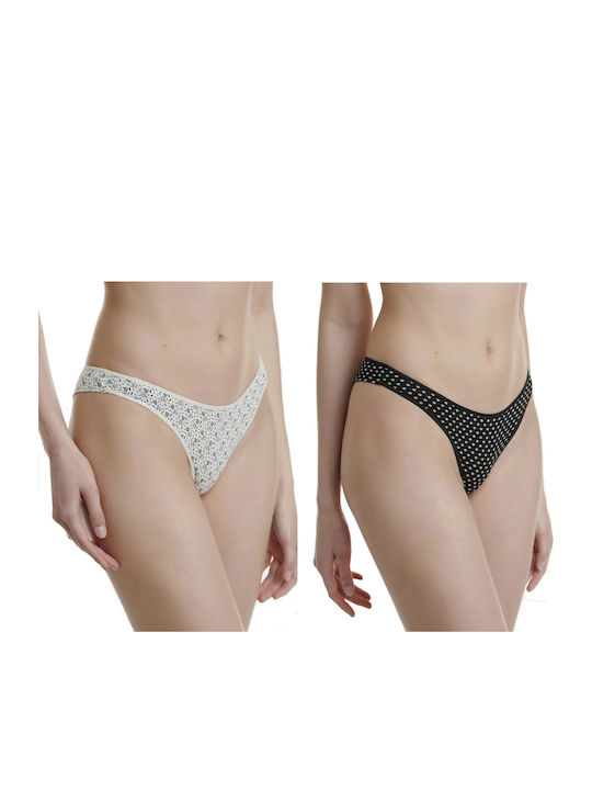Walk Rio Damen Brasilien 2Pack Black/white
