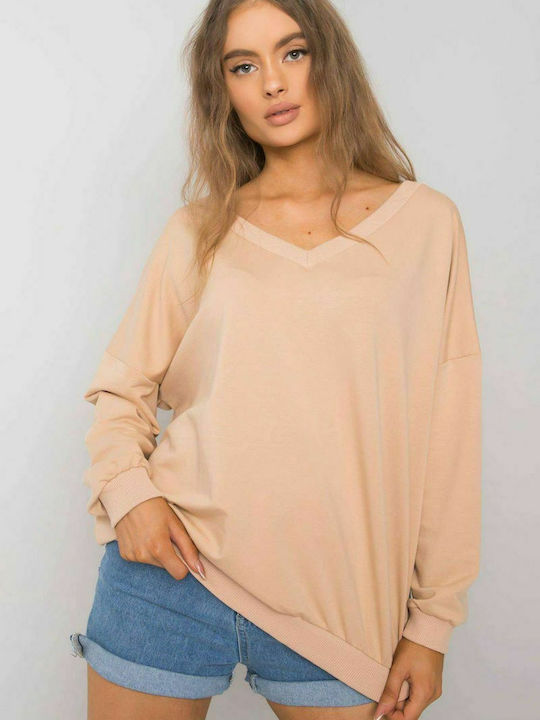 Fancy Women's Sweatshirt Beige