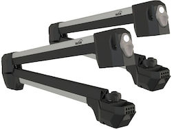 HAKR Alu Pro 4 Car Ski Mounts Suitable for 4 Ski Pairs or 1 Snowboard