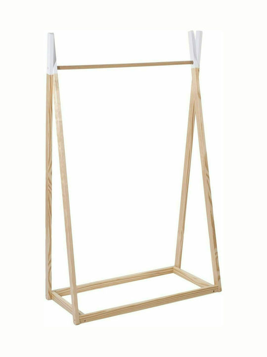 Atmosphera Garment Rack Wooden In Brown Colour 78x38x126cm