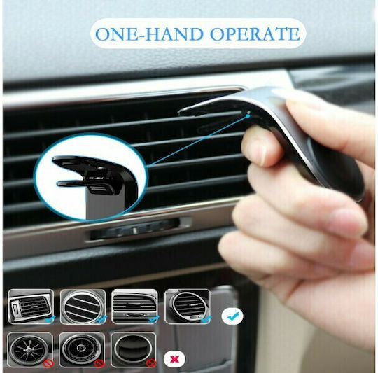 A-22 Car Mobile Mount with Magnet Silver