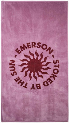 Emerson Stoked By The Sun Beach Towel Cotton Dusty Rose 86x160cm.