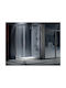 Devon Flow Corner Entry Καμπίνα Ντουζιέρας με Συρόμενη Πόρτα 100x110x195cm Clean Glass Chrome