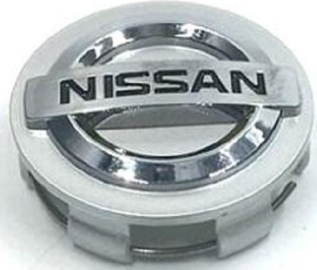 Zero-Wheel Radnabenkappen Nissan mit Innendurchmesser 60mm Silber 1Stück