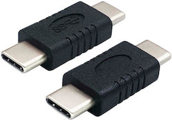Powertech Μετατροπέας USB-C male σε USB-C male (PTH-061)