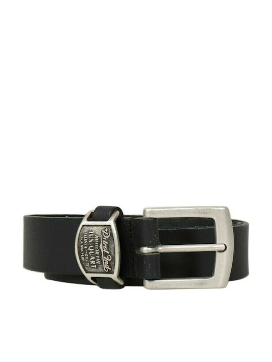 Herren Gürtel Leder Schwarz