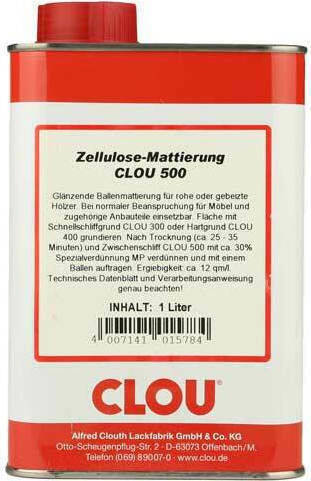 Clou Zellulose Mattierung Βερνίκι Επιφάνειας Άχρωμο Γυαλιστερό 500ml