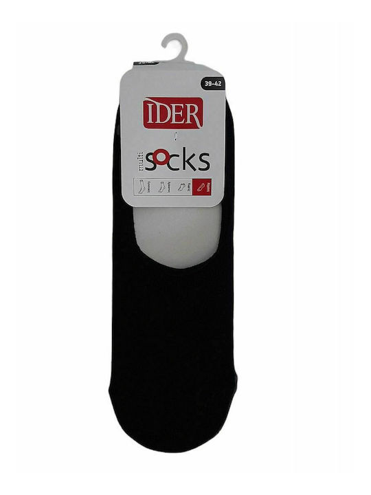 IDER Ανδρικές Μονόχρωμες Κάλτσες Μαύρες 2Pack