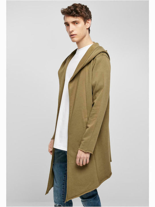 Urban Classics Men's Hooded Cardigan Khaki