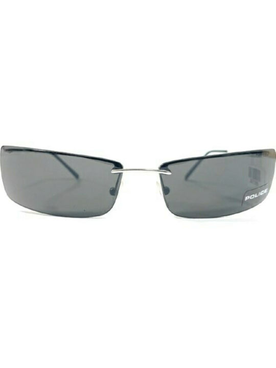 Police Men's Sunglasses with Silver Metal Frame S2884 579