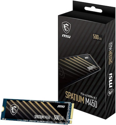 MSI Spatium M450 SSD 500GB M.2 NVMe PCI Express 4.0