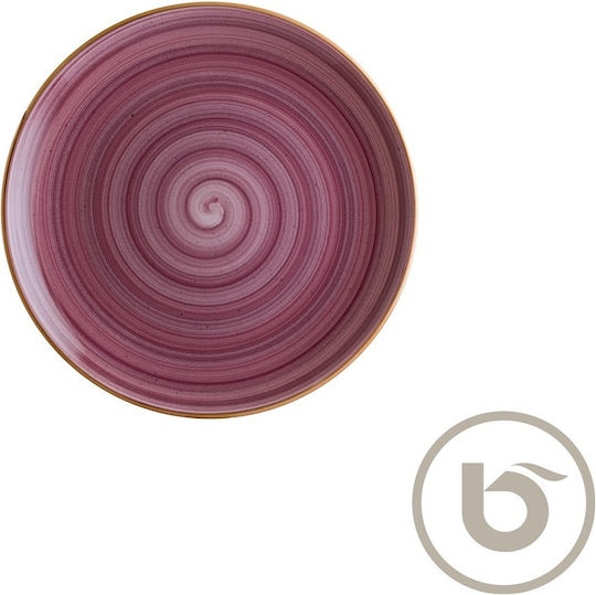 Bonna Blackberry Plate Shallow made of Porcelain Purple with Diameter 23cm 12pcs