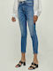 Abrina Hoch tailliert Damenjeans in Enger Passform