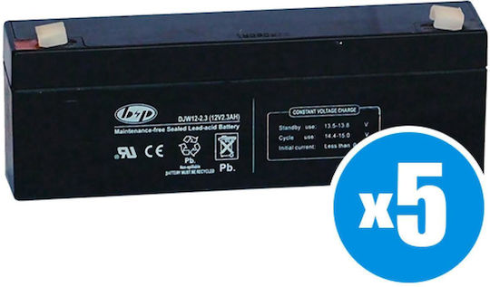 B&P UPS Batterie mit Kapazität 2.3Ah und Spannung 12V PN12705 1Stück