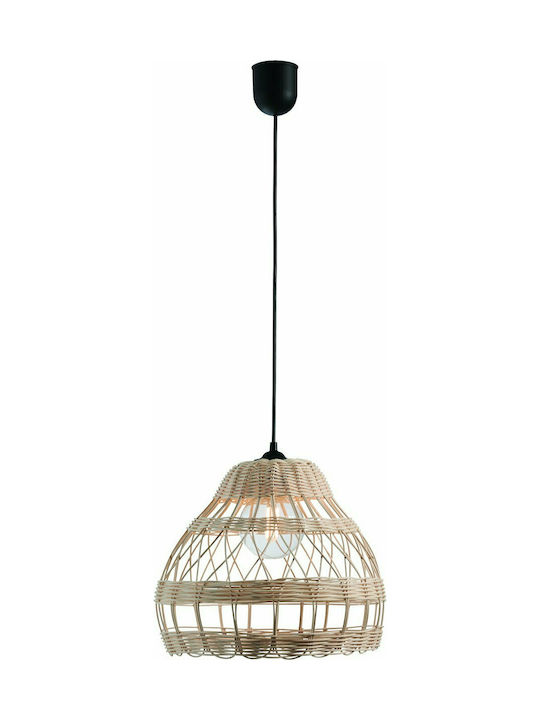 ArkoLight Pendant Light Single-Light Grid for Socket E27 Beige