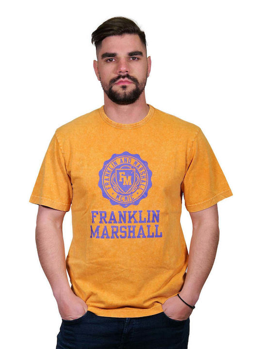 Franklin & Marshall Herren T-Shirt Kurzarm Orange