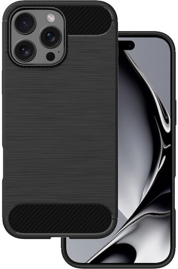 Nexeri Carbon Umschlag Rückseite Silikon Schwarz (Redmi Note 8 Pro)