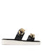 Michael Kors Scarlett Women's Flat Sandals in Black Color