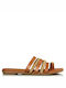 Envie Shoes Damen Flache Sandalen in Braun Farbe