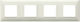 Vimar Plana Horizontal Switch Frame 4-Slots Whi...