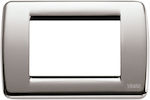 Vimar Rondo Horizontal Switch Frame Silver 16753.34