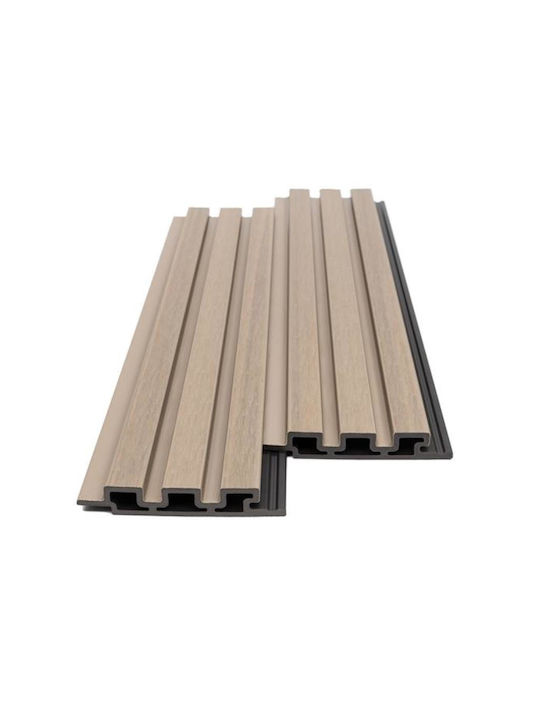 3D Wall Panels Made of Plastic Screw-On Beige 2...