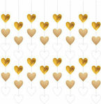 Pendant Decorative Golden Hearts