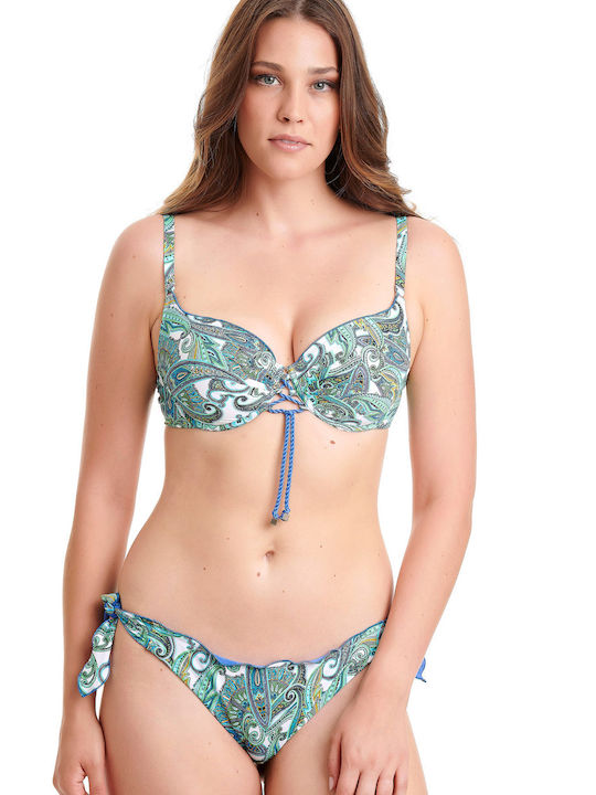 Bikini Slip with Laces Green