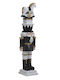 Inart Polyresin Christmas Nutcracker 34cm Black