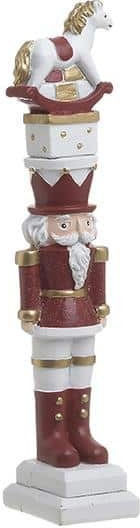 Inart Weihnachts-Nussknacker Mehrfarbig aus Polyresin Höhe 24cm.