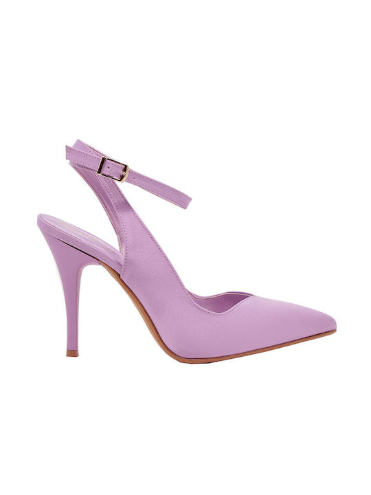 Дамски помпи Piedini 975 lilac satin