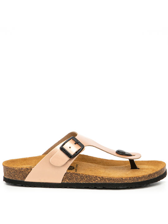 Plakton Leather Women's Sandals Salmon