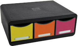 DESK DRAWER TOOL BOX MAHI 3 POSITIONS BLACK-HARLEQUIN