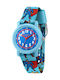 Kikou Kinder-Analoguhr mit Stoffarmband Blau