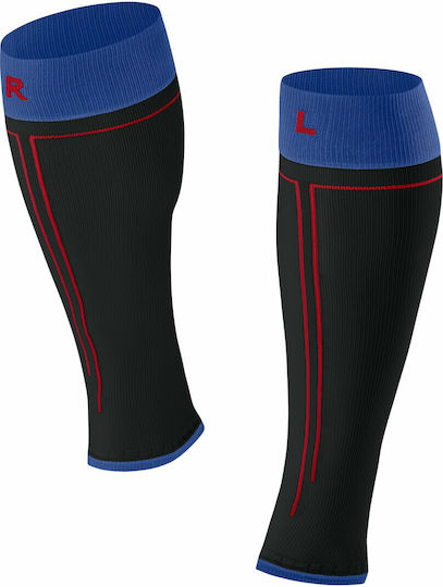 Falke Energizing Tube Elastische Wadenstützen Schwarz Blau 16021-3006