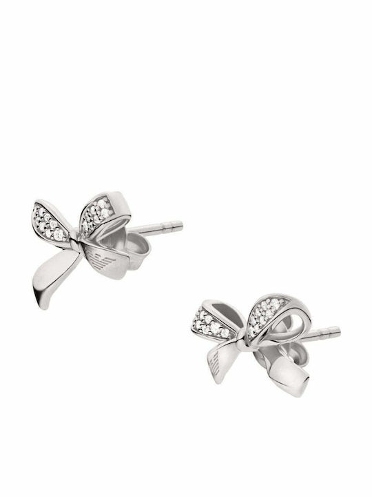 Emporio Armani Sentimental Earrings made of Silver with Stones