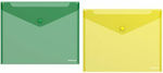 ErichKrause Φάκελος Διαφανής με Κουμπί για Χαρτί B5 (Διάφορα Χρώματα)