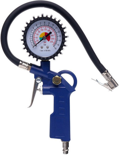 Tagred Air Pressure Gauge with Tyre Inflator Pistol 16bar TA101